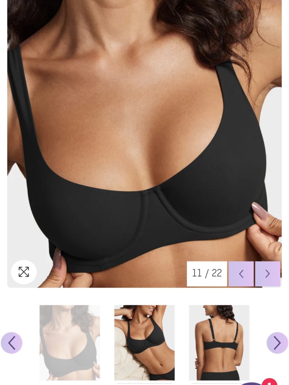 Shecurve unlined balconette bra